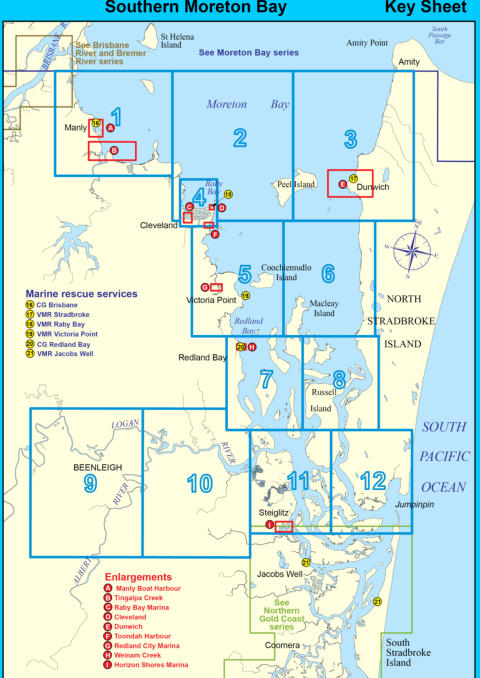 Southern Moreton Bay Map Index